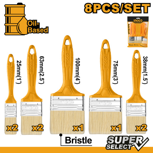 INGCO Četke za farbanje 8/1 SET CHPTB7860801