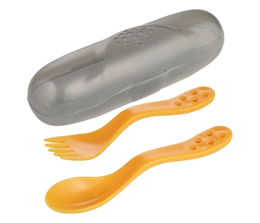 Canpol Babies Set Za Hranjenje - Putni Set kašika I viljuška 74/019 - Yellow