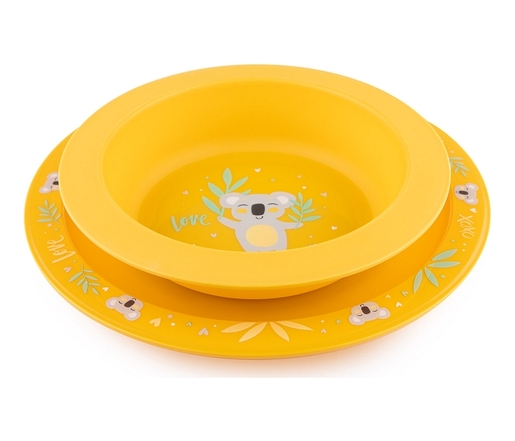 Canpol Babies Pribor Za Hranjenje Exotic Animals - Yellow