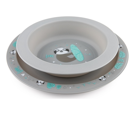 Canpol Babies Pribor Za Hranjenje Exotic Animals - Grey