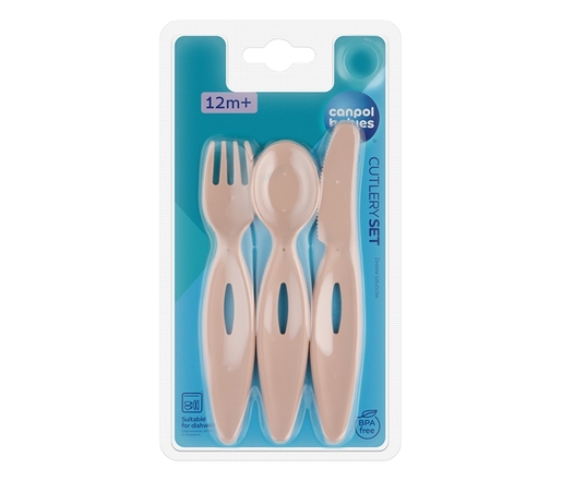 Canpol Babies Pribor Za Hranjenje (12M+) - Pink 31/418