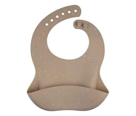 Canpol Babies Silikonska portikla sa džepom Dots 51/029 Beige