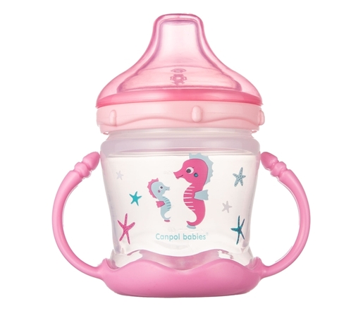 Canpol Babies šolja Love&Sea 180Ml Sa Silikonskim Kljunom (57/300) - Pink