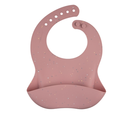 Canpol Babies Silikonska portikla sa džepom Dots 51/029 Pink