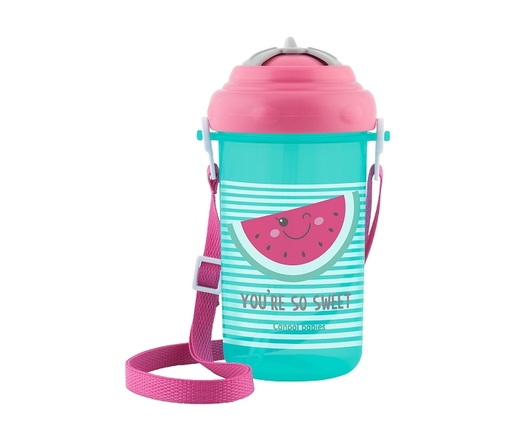 Canpol Babies Sportska Šolja Sa Slamcicom "So Cool" - 400Ml - Pink