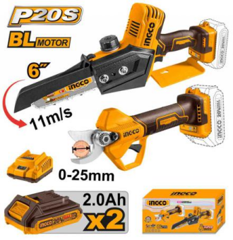 INGCO Aku set (testera+makaze) SUPER COSLI240306E