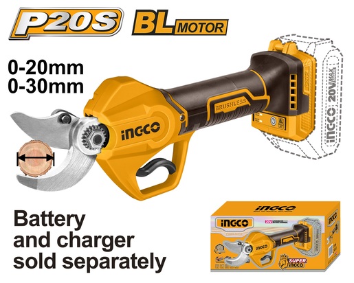 INGCO Aku makaze za orezivanje 0-30mm SOLO SUPER CSSLI20308
