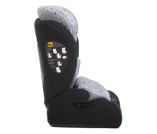 BBO auto sedište i-size pluton (bs05a) 76-150cm - black stars