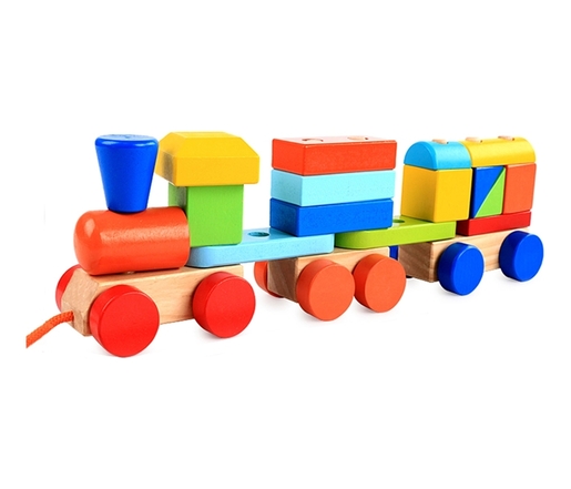 BBO drvena igračka - voz na slaganje (18m+)