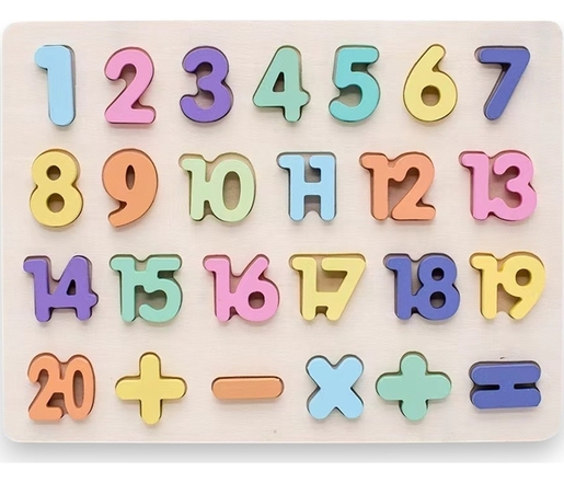 BBO drvena igračka - brojevi i znaci (3g+)