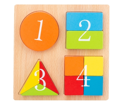 BBO drvena igračka oblici i brojevi (3g+)