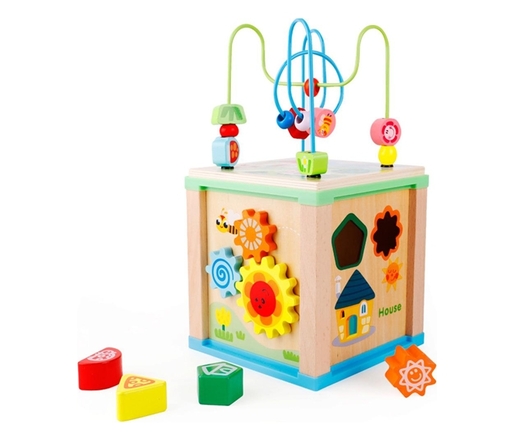 BBO drvena igračka interaktivna kocka (3g+)