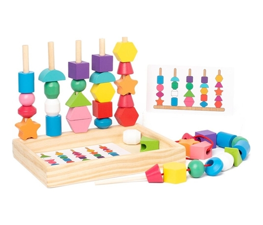 BBO drvena igračka set kocki - učimo da brojimo (3g+)