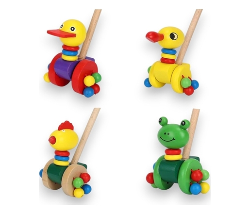 BBO drvena igračka guralica životinje (36m+)