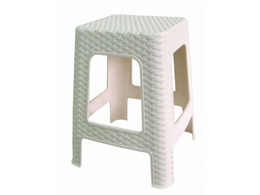 Rattan tabure veći bela