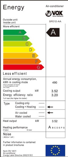 Vox klima uređaj SFE12-AA