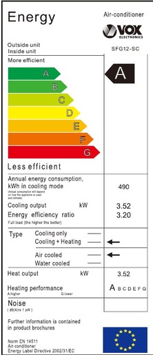 Vox klima uređaj SFG12-SC