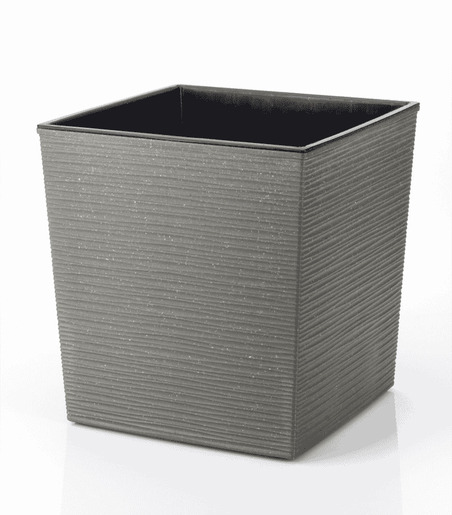 DONNA četvrtasta S saksija sa umetkom antracit