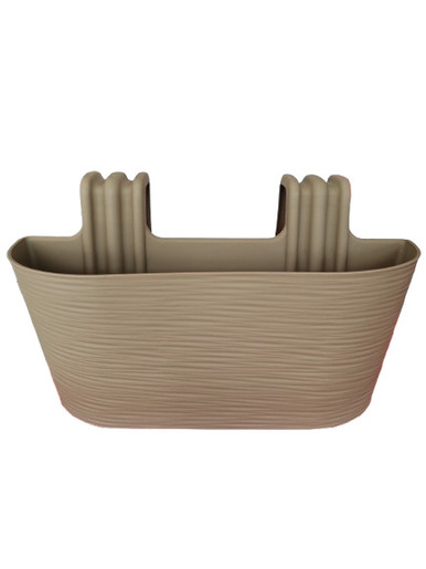 DONNA saksija za balkon L 40cm moka