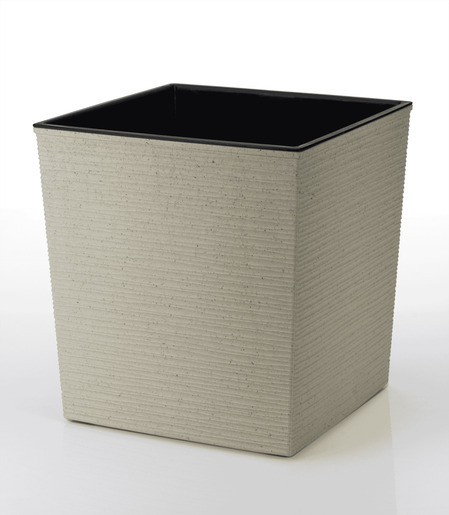 DONNA četvrtasta M saksija sa umetkom kapućino