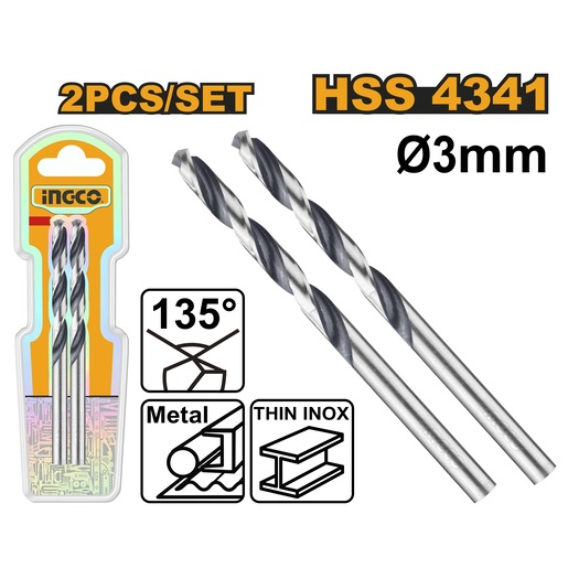 INGCO HSS Burgija za metal 2/1 3mm DBT1200034