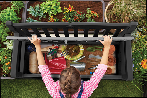 Keter Baštenska klupa kutija za odlaganje Eden 265L, grafit, Keter  CU 250076