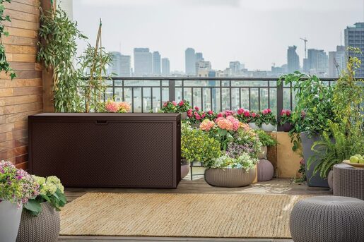 Keter Baštenska kutija za odlaganje Emily 280L, braon CU 249719