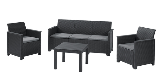 Keter Baštenski set Elodie 3 seater, grafit  CU 246150