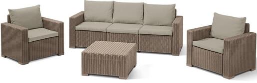 Keter Baštenski set California 3 seater,  kapućino  CU 253327