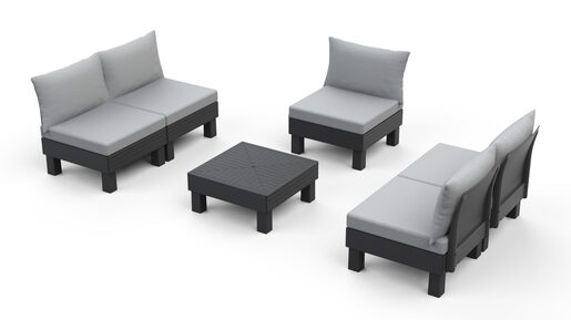 Keter Baštenski set Cantara elements 5 seater, grafit CU 257361