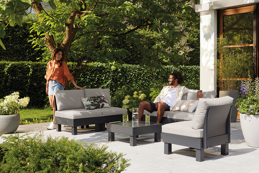 Keter Baštenski set Cantara elements 5 seater, grafit CU 257361