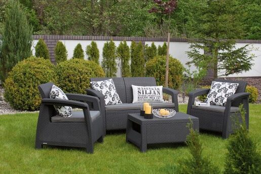 Keter Baštenski set Corfu II, Pe-ratan, grafit CU 223204