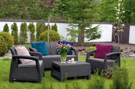 Keter Baštenski set Corfu II, Pe-ratan, grafit CU 223204