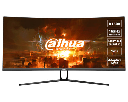 Monitor 34 DAHUA LM34-E330C, UWQHD, VA, 165Hz, 1ms, HDMI, DP, zakrivljeni, gaming