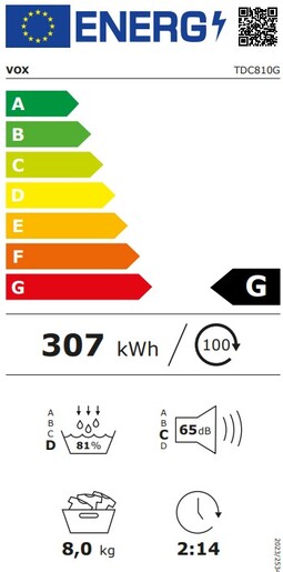 Vox mašina za sušenje veša TDC-810G