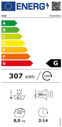 Vox mašina za sušenje veša TDC-820GG