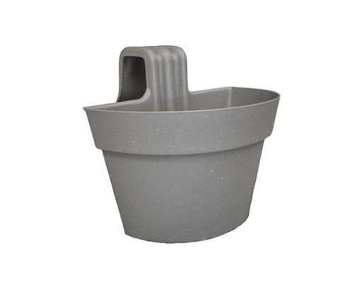 GARDENA WOODY LUX saksija za balkon L 30 cm (sa drenažom) antracit