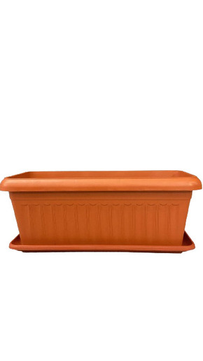 Pravougaona Saksija 80cm - large braon