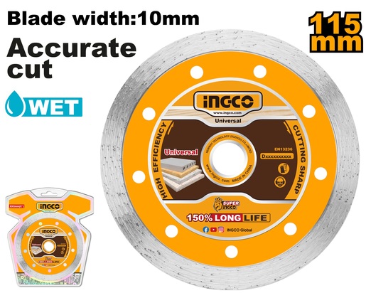 INGCO Dijamantski rezni disk za mokro sečenje 115mm DMD021151