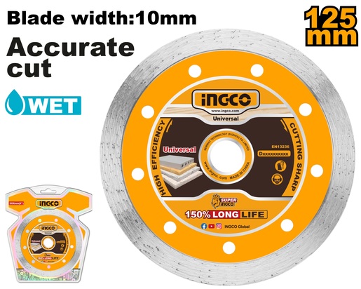 INGCO Dijamantski rezni disk za mokro sečenje 125mm DMD021251