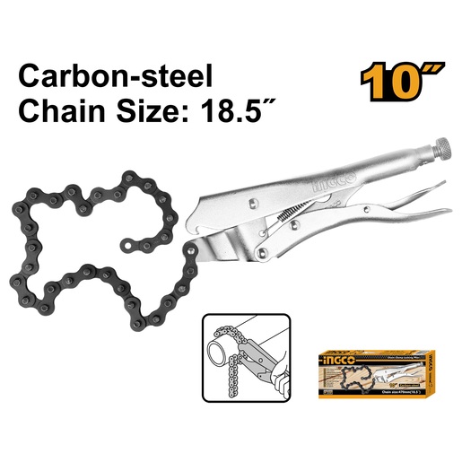 INGCO Klešta sa lancem 10" (lanac 470mm) HCLP0210