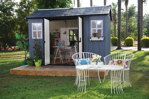 Keter Baštenska kuća Oakland 1175SD braon siva/antacit CU 230456