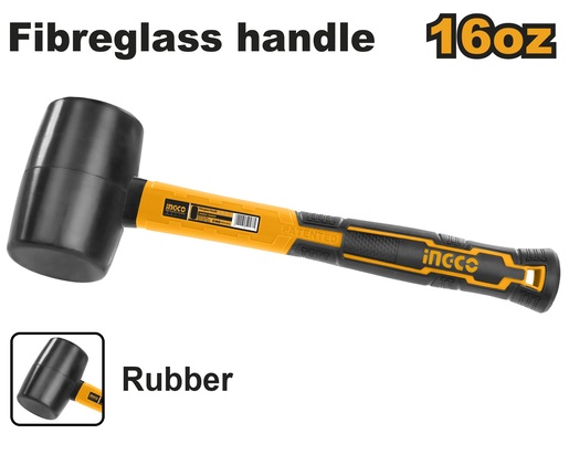 INGCO Čekić gumeni 450g crni HRUH8216