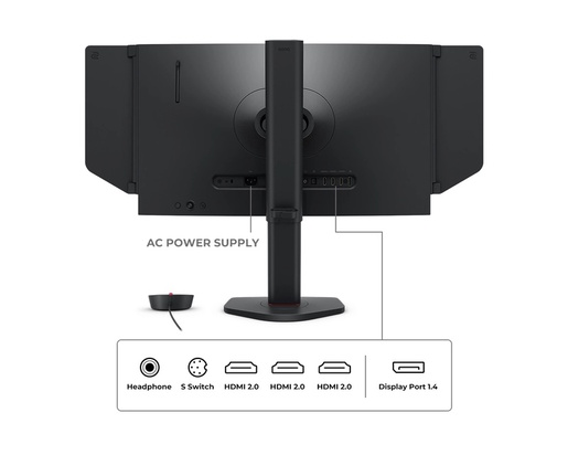 Monitor 24.1 BENQ Zowie XL2566X+, FHD, TN, 400Hz, DP, gaming