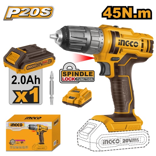 INGCO Aku bušilica 45NM SUPER CDLI20051E