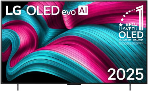 LG OLED evo AI C5 OLED42C51LA, 4K Ultra HD, WebOS Smart TV, VRR 144Hz, α9 AI Processor 4K Gen8, Dynamic Tone Mapping, AI Brightness Control