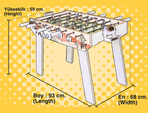 Stoni fudbal drveni sa nogarama