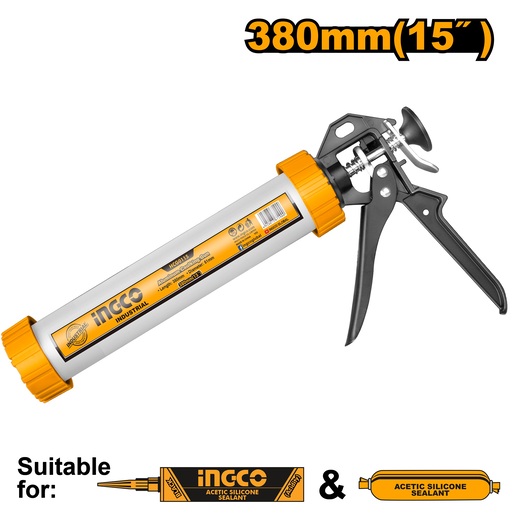 INGCO Alu pištolj za silikon 380mm INDUSTRIAL HCG0115