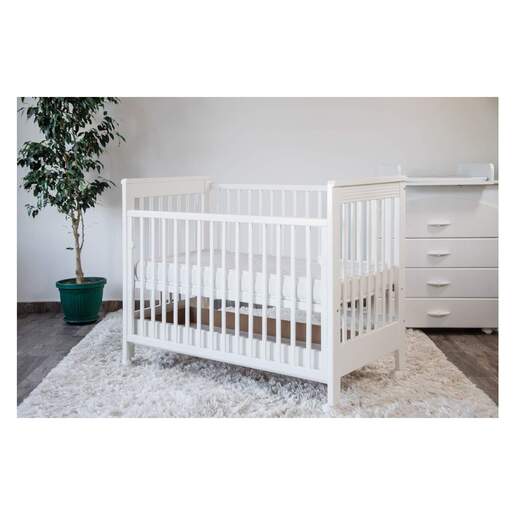 Bambino Dečiji krevetić Mia bela sa fioka