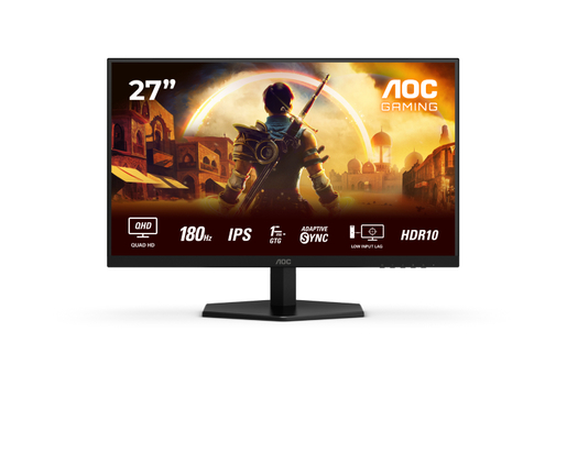 Monitor 27 AOC Q27G42XE, QHD, Fast IPS, 0.5ms, DP, 180Hz gaming